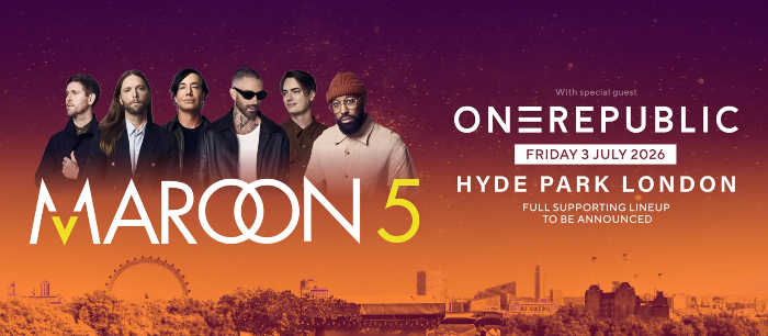 Maroon 5 BST Line Up Poster