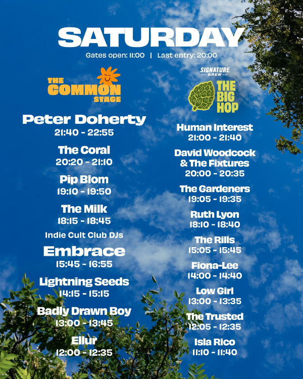 Lazydays 2025 Saturday Line Up Poster
