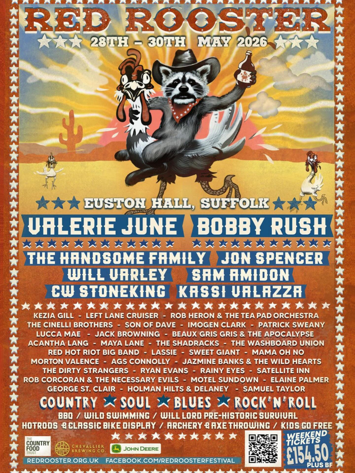 Red Rooster 2026 Line Up Poster