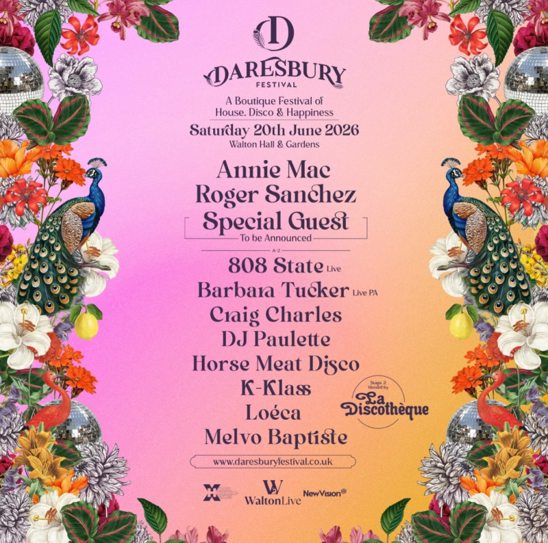 Daresbury Festival 2026 Line Up Poster