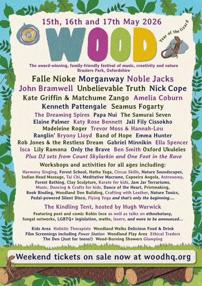 Wood Festival 2026 Line Up Poster