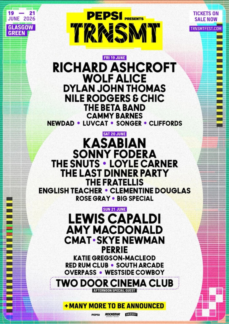 TRNSMT 2026 Line Up Poster