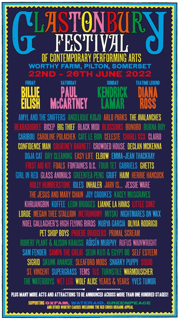 Glastonbury Festival 2023 UK Festival Listings Festivals For All