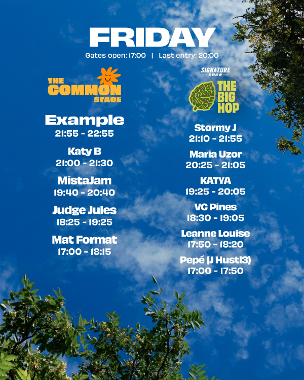Lazydays Festival 2025 Friday line up poster