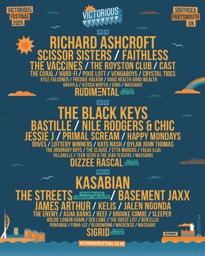 Victorious Festival 2026 Line Up Poster