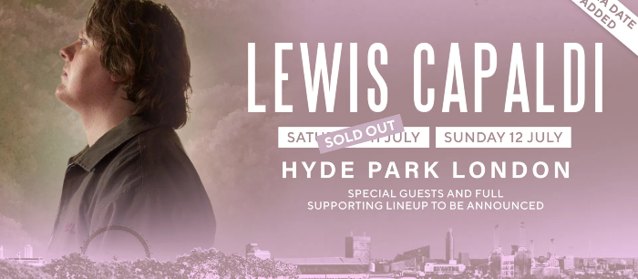 Lewis Capaldi BST Line Up Poster