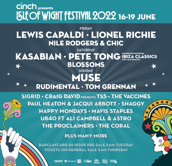 Isle of Wight Festival line up poster