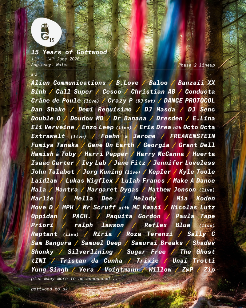 Gottwood Festival 2026 Line Up Poster