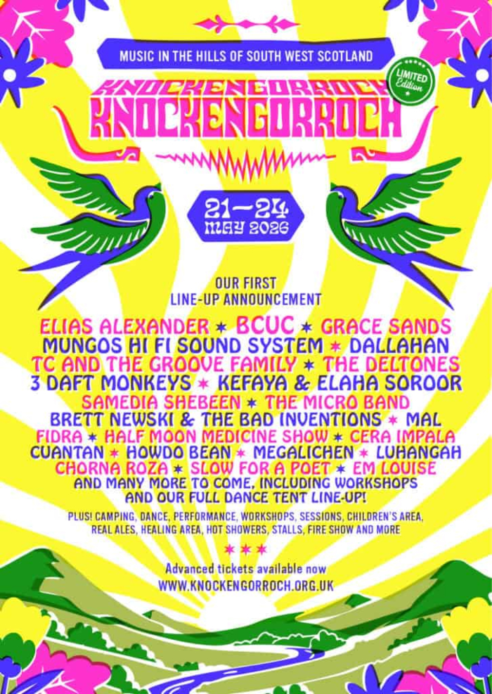 Knockengorroch 2026 Line Up Poster