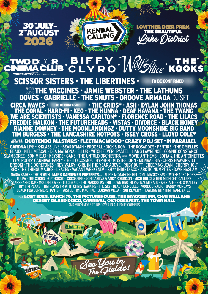 Kendal Calling 2026 Line Up Poster