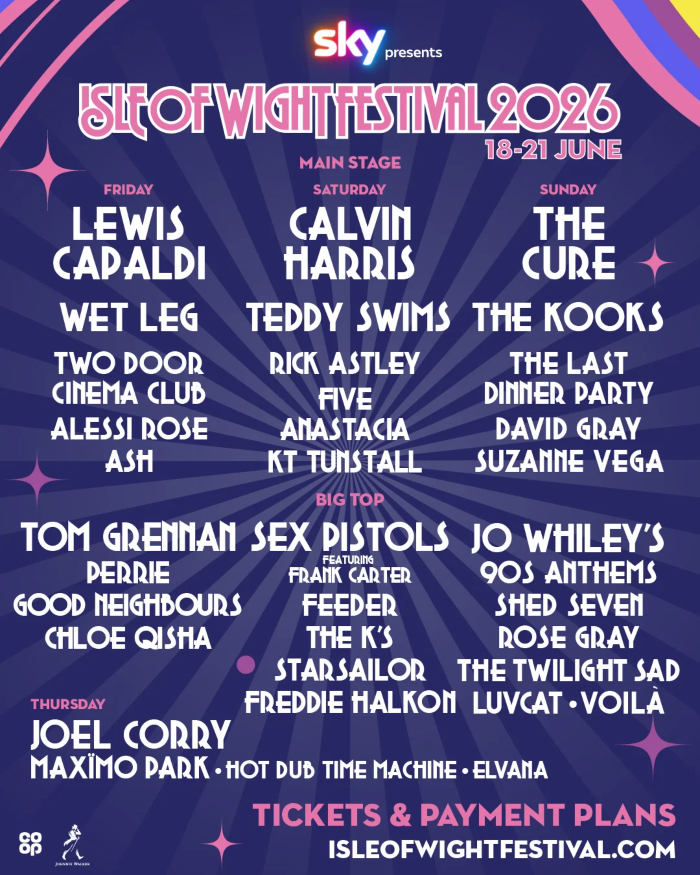Isle Of Wight Festival 2026 Line U Poster
